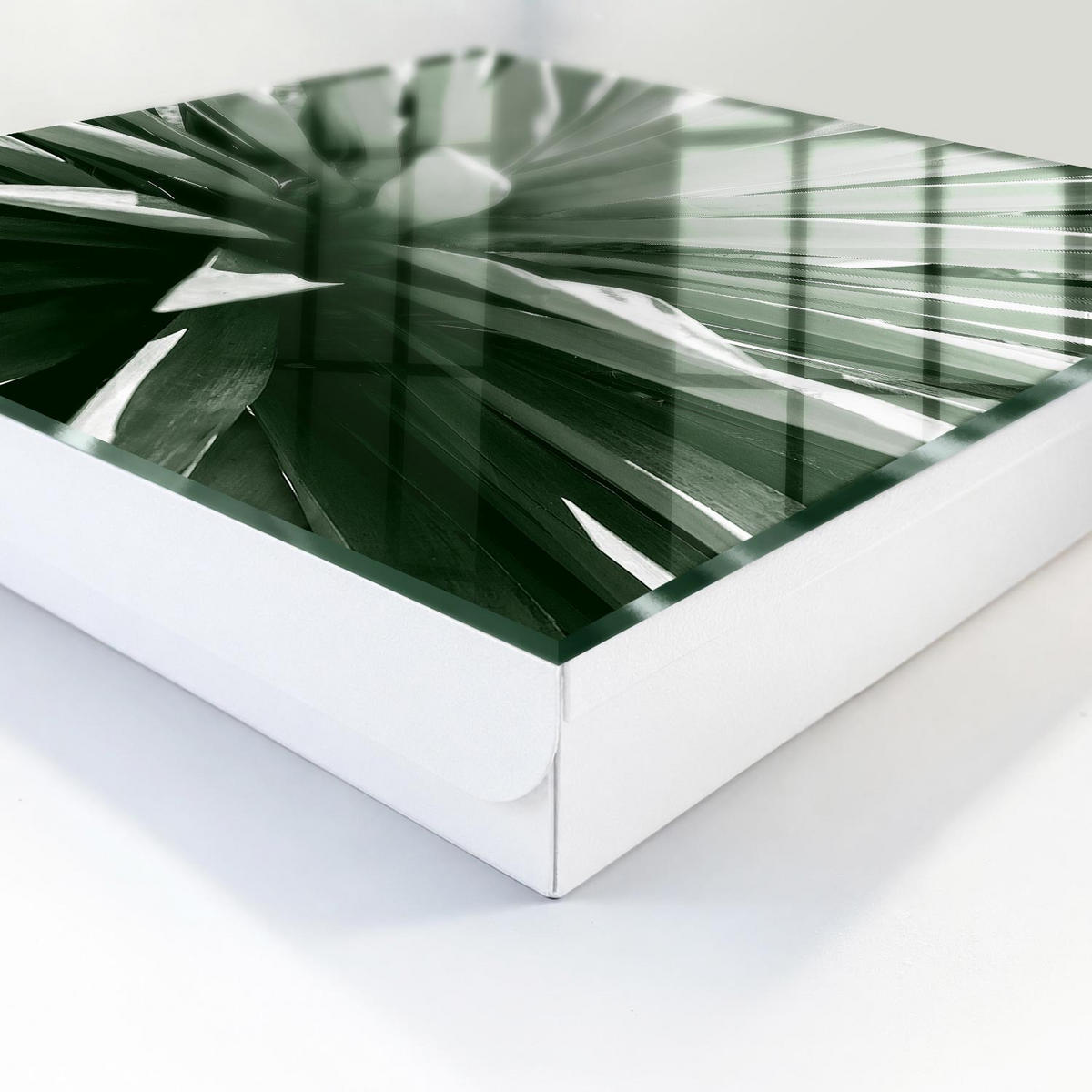 SCHLÜSSELBOX Weiß 30x30 cm – Türöffnung nach rechts - Agave - Multicolor, Metall (30/30/5cm) - TULUP