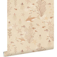 TAPETE Unterwasserwelt 50 x 900 cm - Beige, Papier (50/0.1cm) - ESTAhome