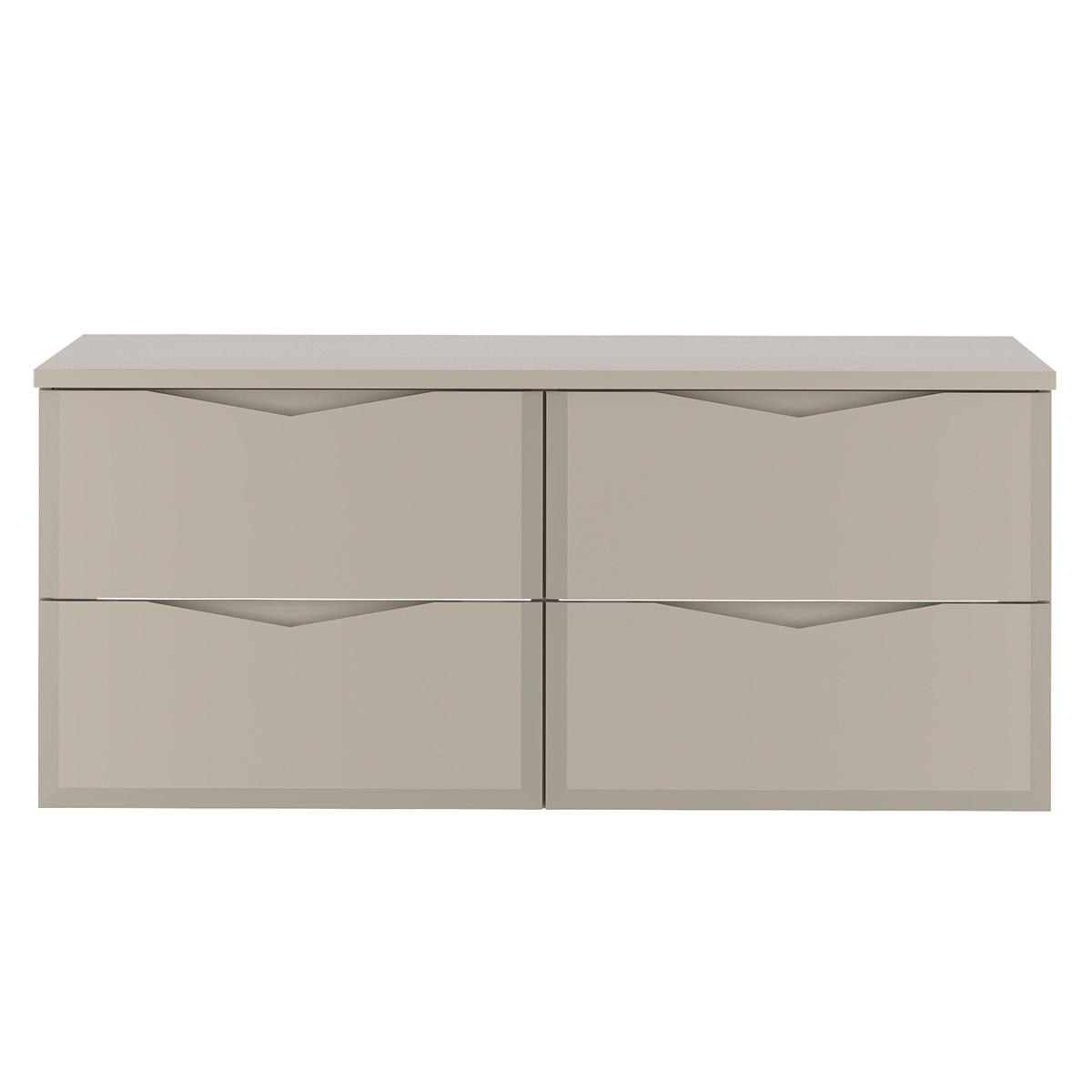 WASCHTISCHUNTERSCHRANK 120.6cm Ellie Kaschmir - Beige, Holzwerkstoff (120.6/52.2/46.5cm) - Petits-meubles