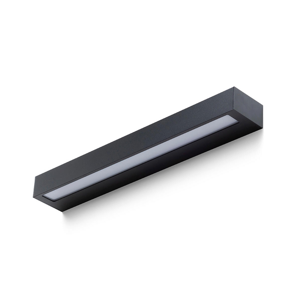 AUSSENLEUCHTE ASTER 50 Schwarz milchfarbenes Acryl 20 W IP65 - Schwarz, Kunststoff (50/76/46cm) - Rendl