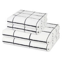 FROTTIERSET Sensual Skin Karo 4-teilig - Weiß, Textil (50/100cm) - Ross