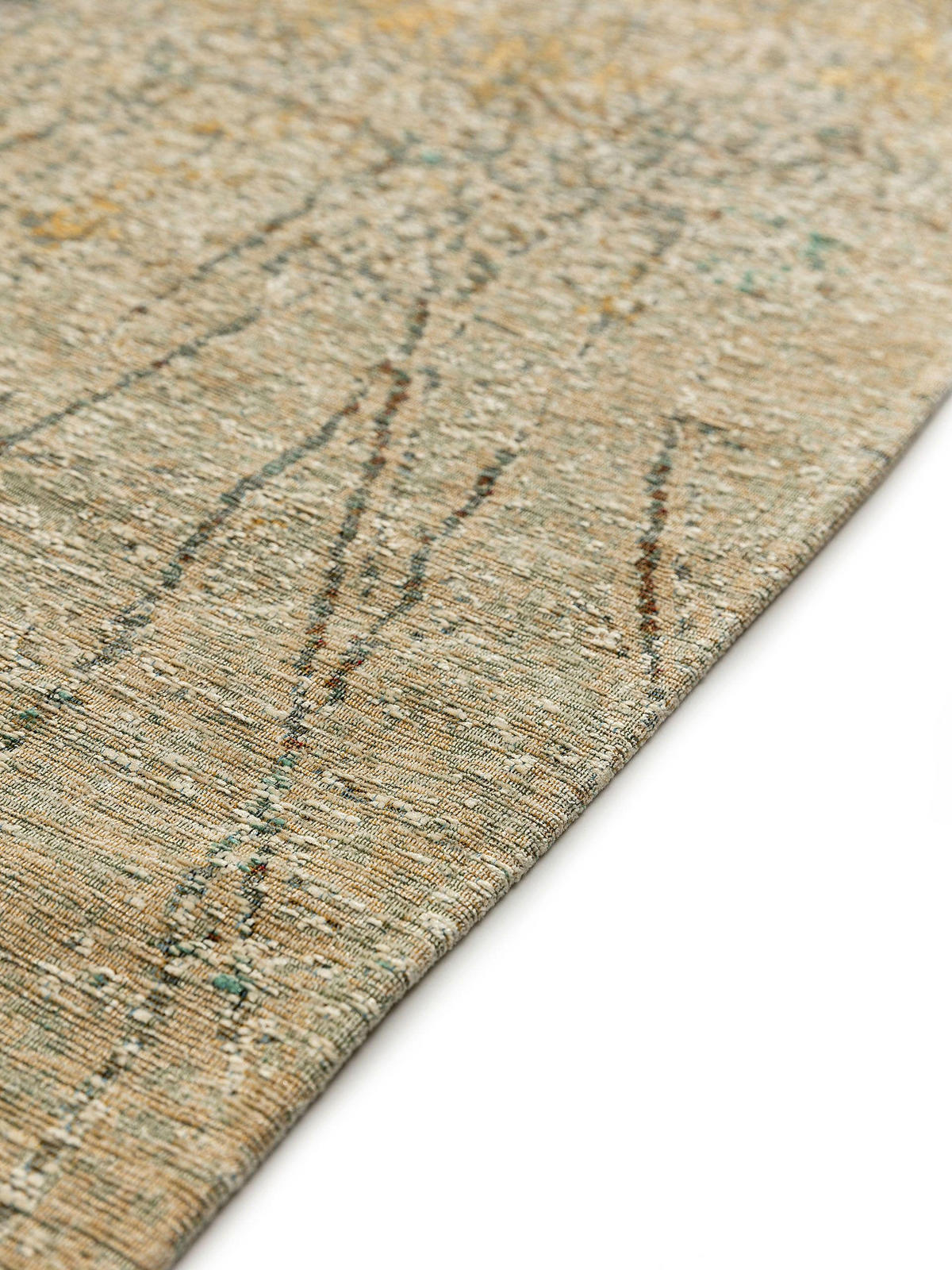 FLACHGEWEBETEPPICH Frencie Beige/Blau 200x285 cm - Beige, Textil (200/285cm) - benuta Nest