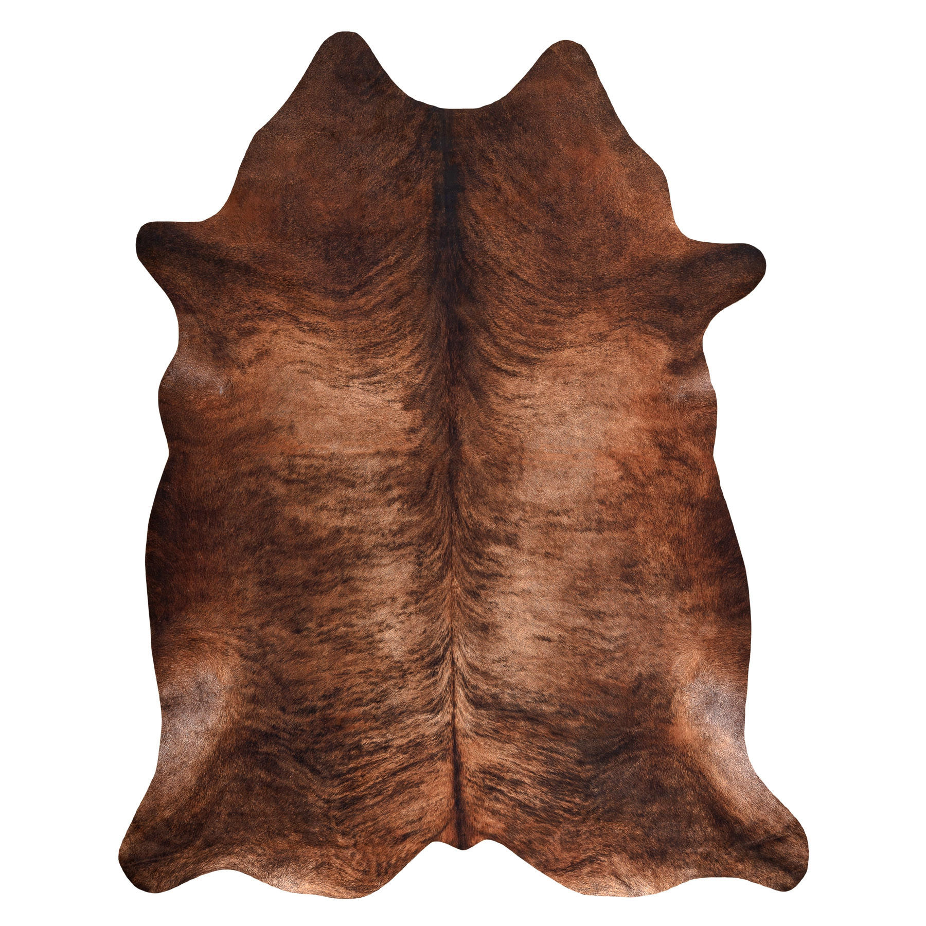 TEPPICH Künstliches Rindsleder 100/150 cm - Braun, Textil (100/150cm) - rugsX