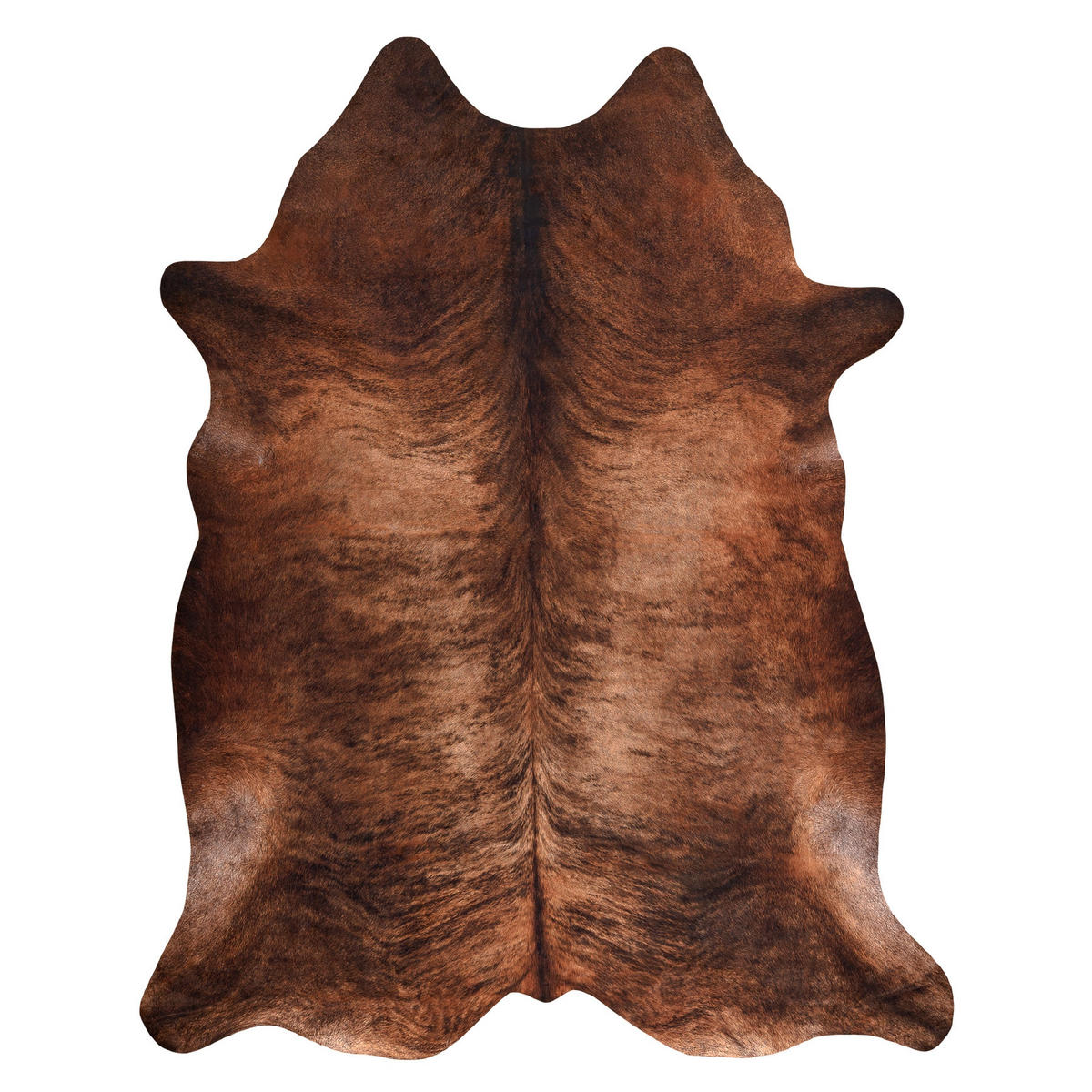 TEPPICH Künstliches Rindsleder 100/150 cm - Braun, Textil (100/150cm) - rugsX