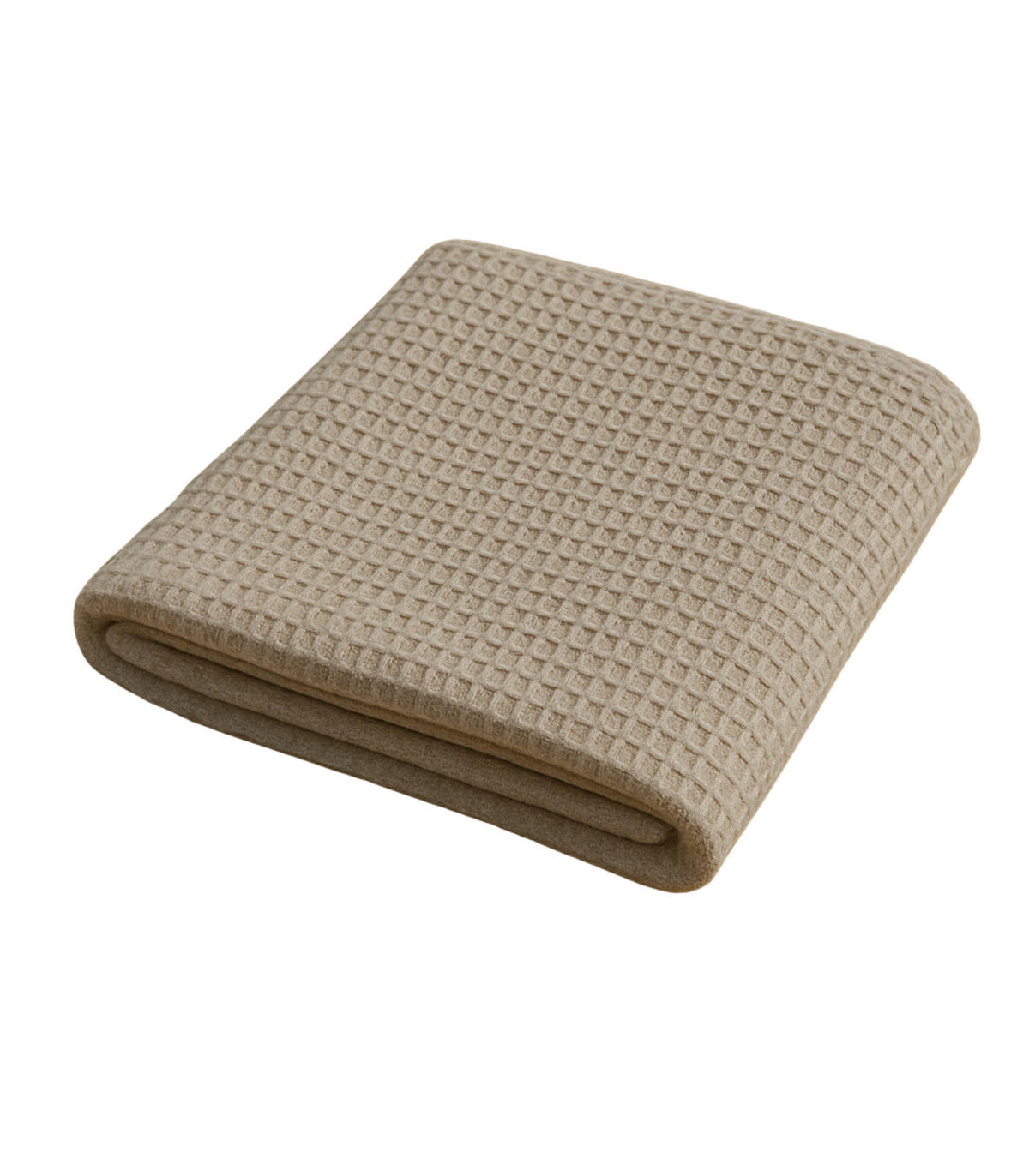 STRANDTUCH & Saunatuch Island. Waffel-Baumwolle. Beige - Beige, Textil (100/180cm) - SOWL