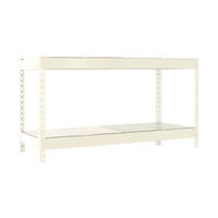 SCHWERLASTREGAL Metal Beast Two HxBxT 90 x 120 x 60 cm Fachlast 600 kg Weiß - Weiß, Metall (120/90/60cm) - PROREGAL