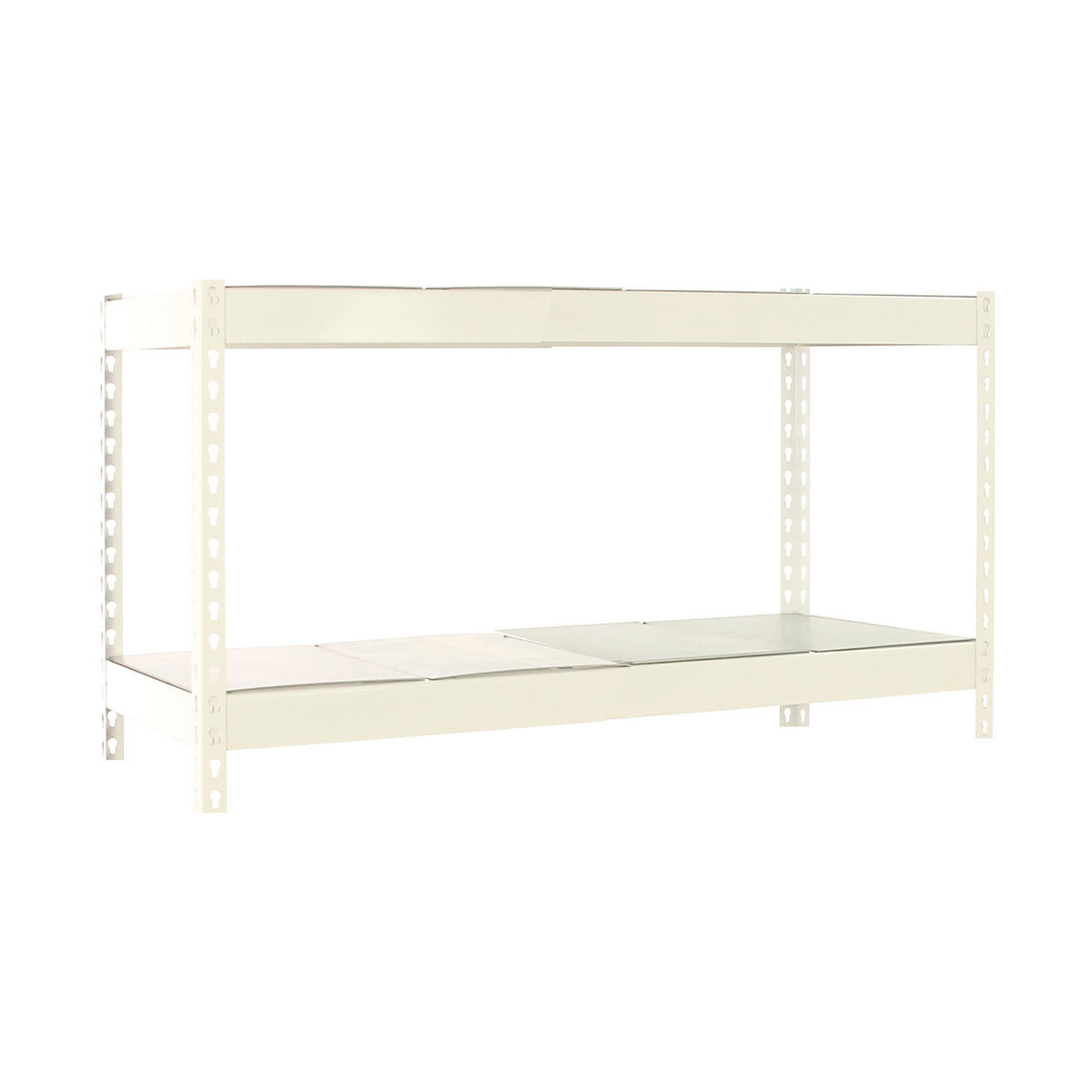 SCHWERLASTREGAL Metal Beast Two HxBxT 90 x 120 x 60 cm Fachlast 600 kg Weiß - Weiß, Metall (120/90/60cm) - PROREGAL