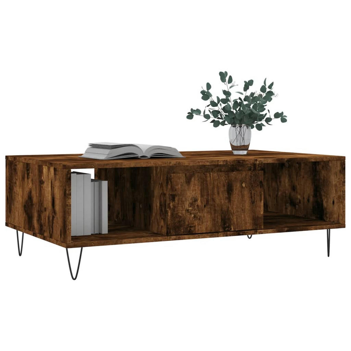 COUCHTISCH Räuchereiche 104x60x35 cm Holzwerkstoff - Braun, Holzwerkstoff (104/60/35cm) - furnicato