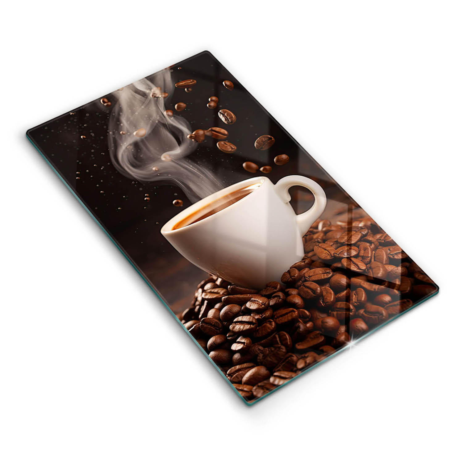 Wallfluent Glasplatte Mehrfarbig 30x52 cm