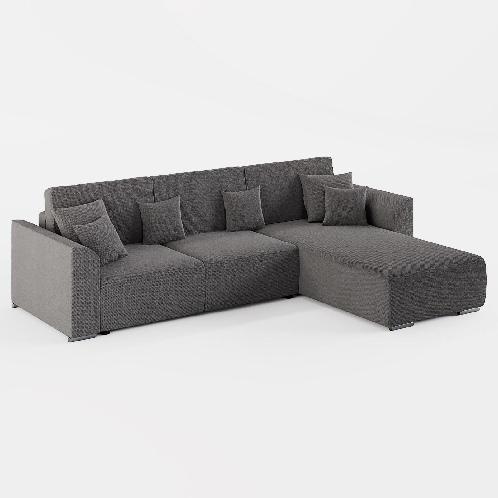 Barchello Ecksofa Grau 293x195 cm