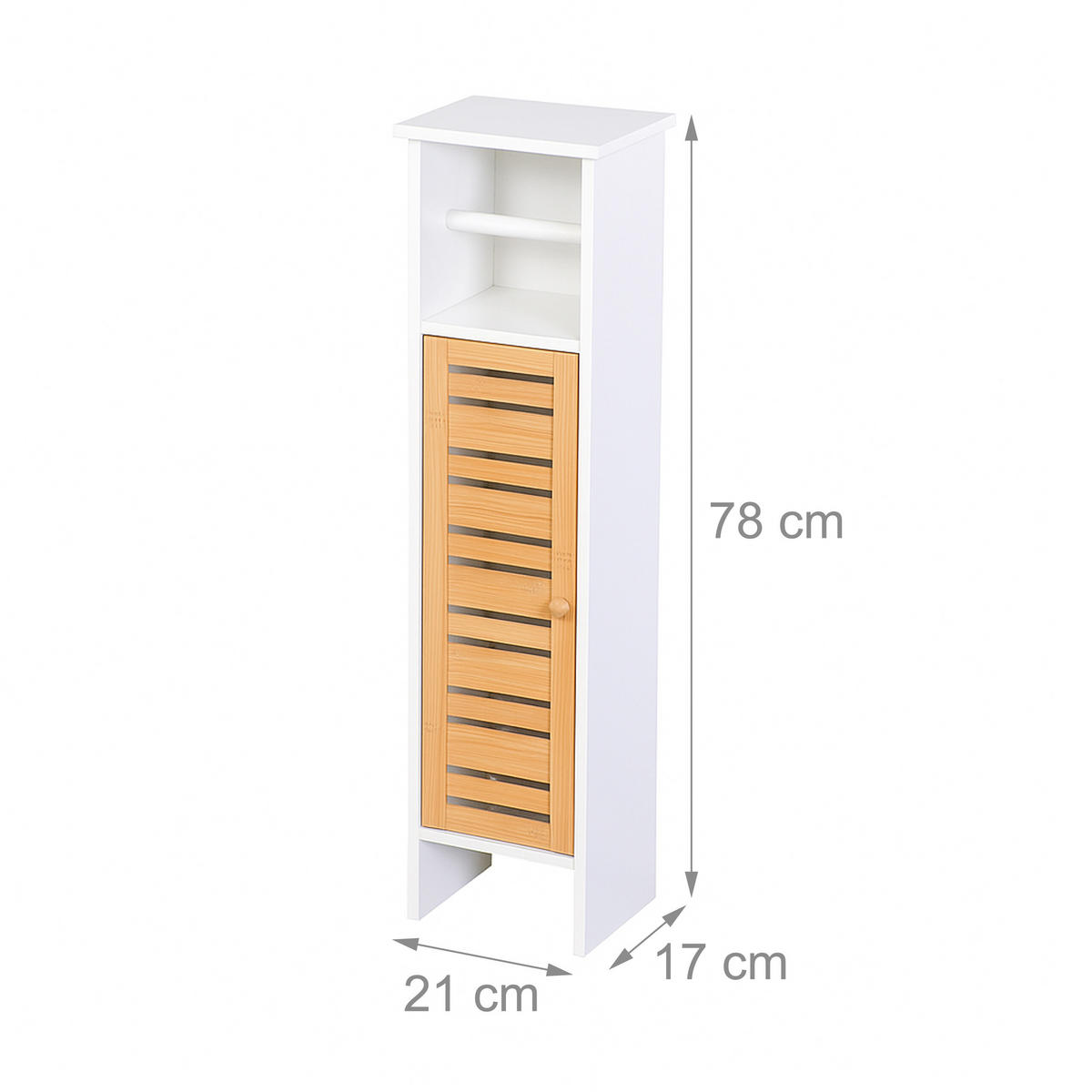 TOILETTENROLLENHALTER - Multicolor, Holz/Holzwerkstoff (21/78/17cm) - Relaxdays