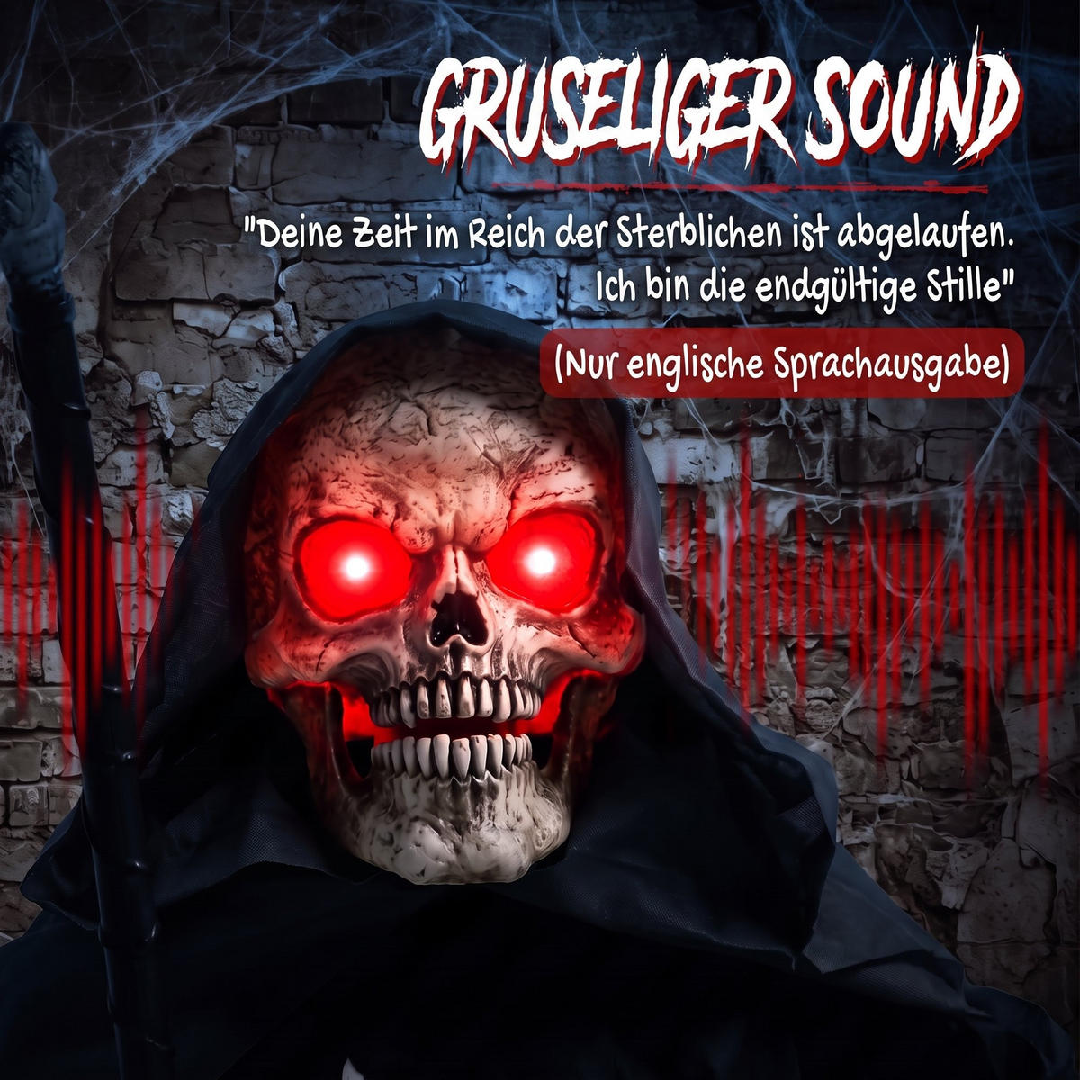 HALLOWEEN-DEKORATION Schwarz 80.0/18.0/170.0cm - Schwarz, Metall (18/170/80cm)