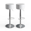 BARHOCKER 2ER SET Weiß 33 x 92 cm 2 Teilig - Weiß, Metall (33/92/33cm) - Vicco