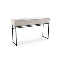 SCHMINKTISCH Genua, Sandbeige, PUSH TO OPEN-System - Beige, Holzwerkstoff (37/137/83cm) - Bettso