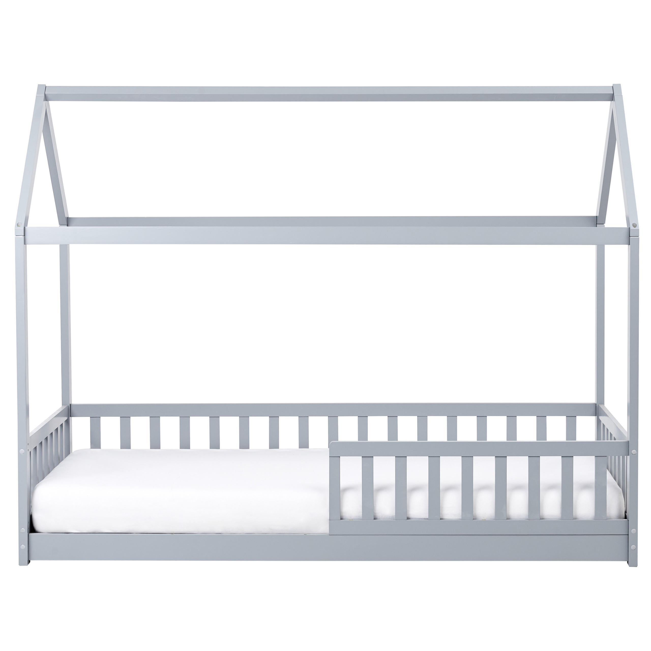 KINDERBETT 90x200 cm Grau Cossaye - Grau, Holz (90/200cm) - Beliani