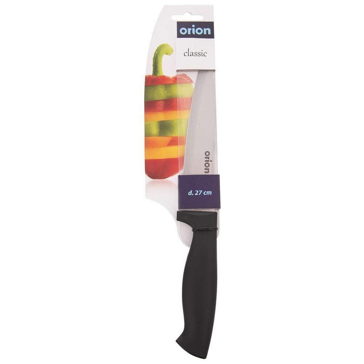 KÜCHENMESSER CLASSIC Schwarz Silber - Schwarz, Metall (27cm) - Orion 