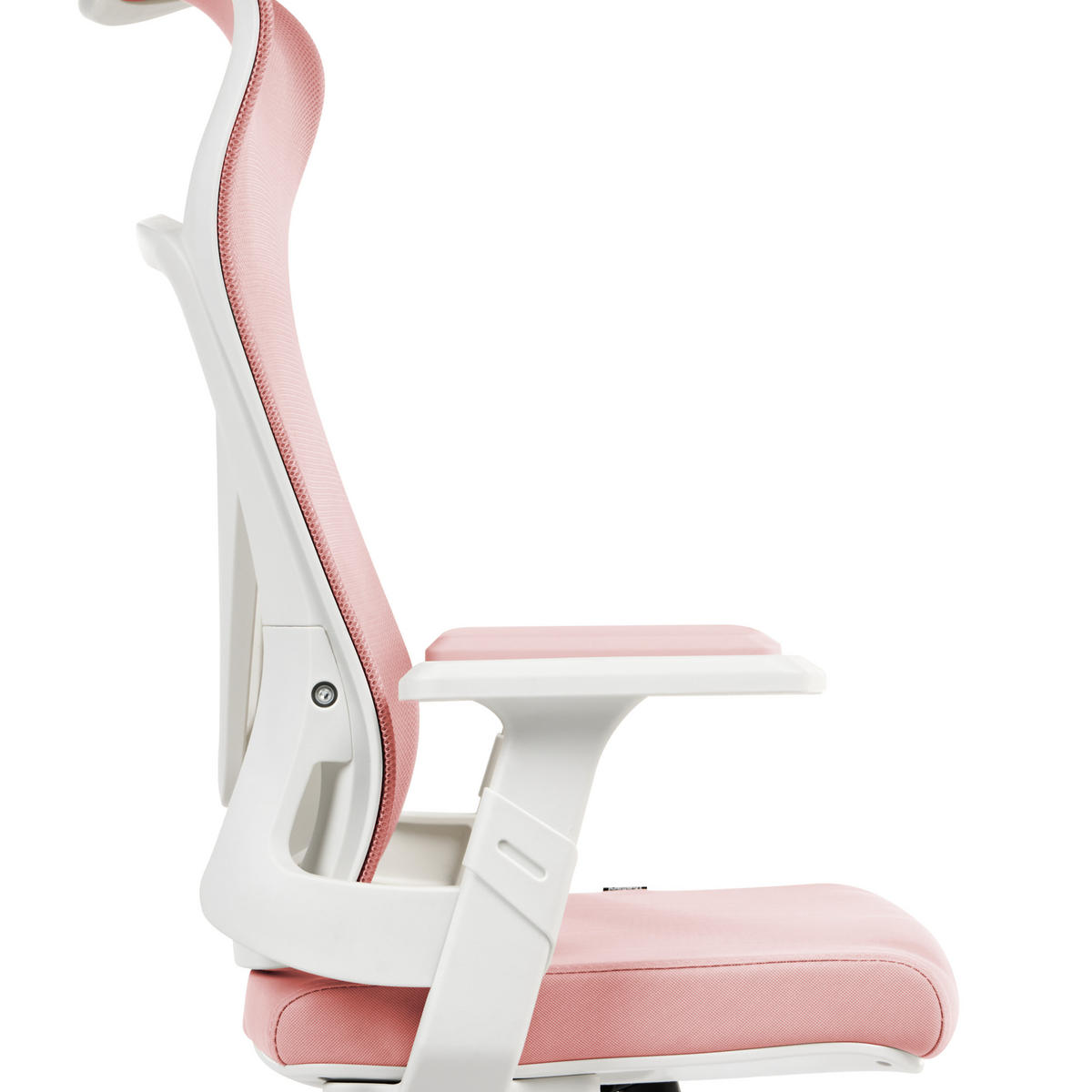 BÜROSTUHL Pastellrosa Bard - Pink, Textil (50/113/66cm) - Beliani
