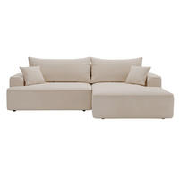 ECKSOFA California Beige Rechts - Beige, Holz/Textil (270/165cm) - Graingold