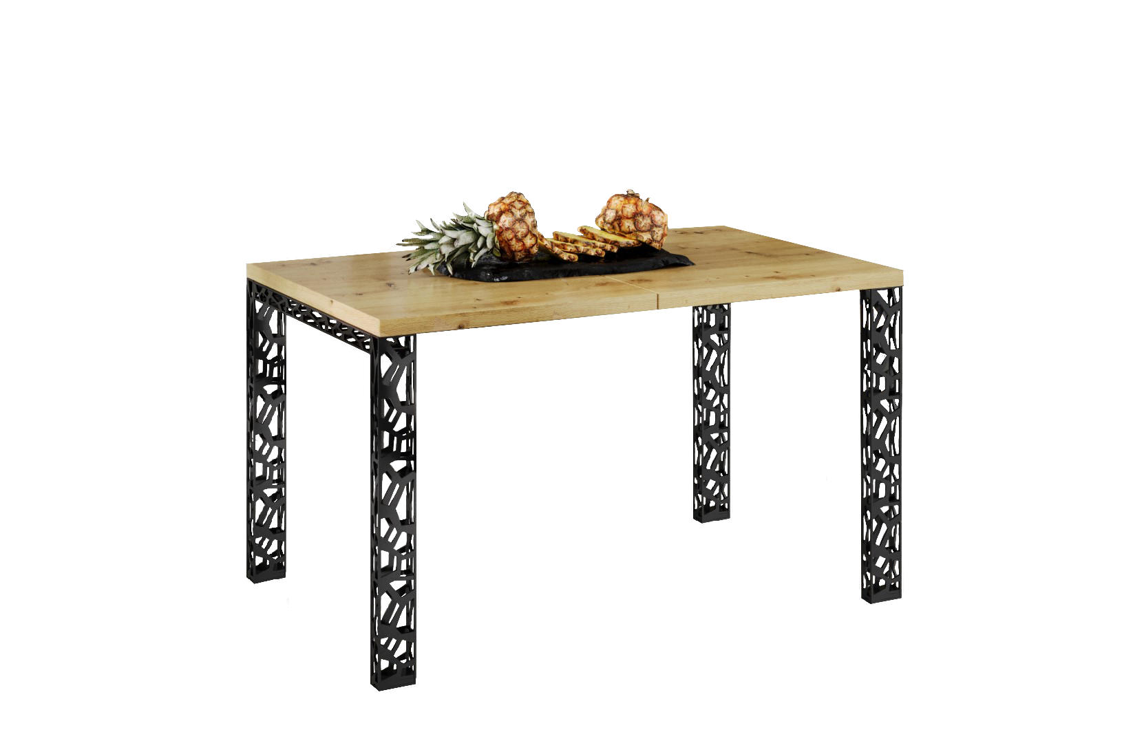 Endo-Moebel Esstisch Eiche Artisan 80x76x130 cm