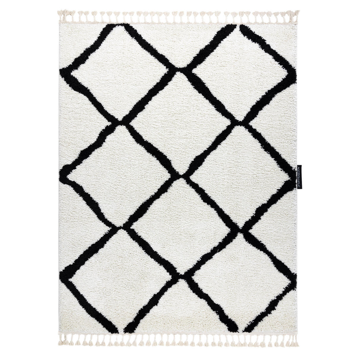 TEPPICH Berber 80/150 cm - Weiß, Textil (80/150cm) - rugsX