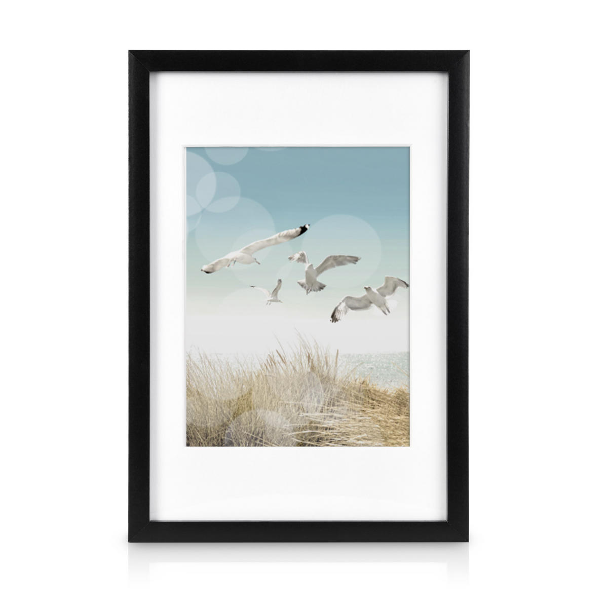 BILDERRAHMEN Ocean MDF Schwarz (12tlg) - Schwarz, Holzwerkstoff (24/21/24cm) - BoMoe