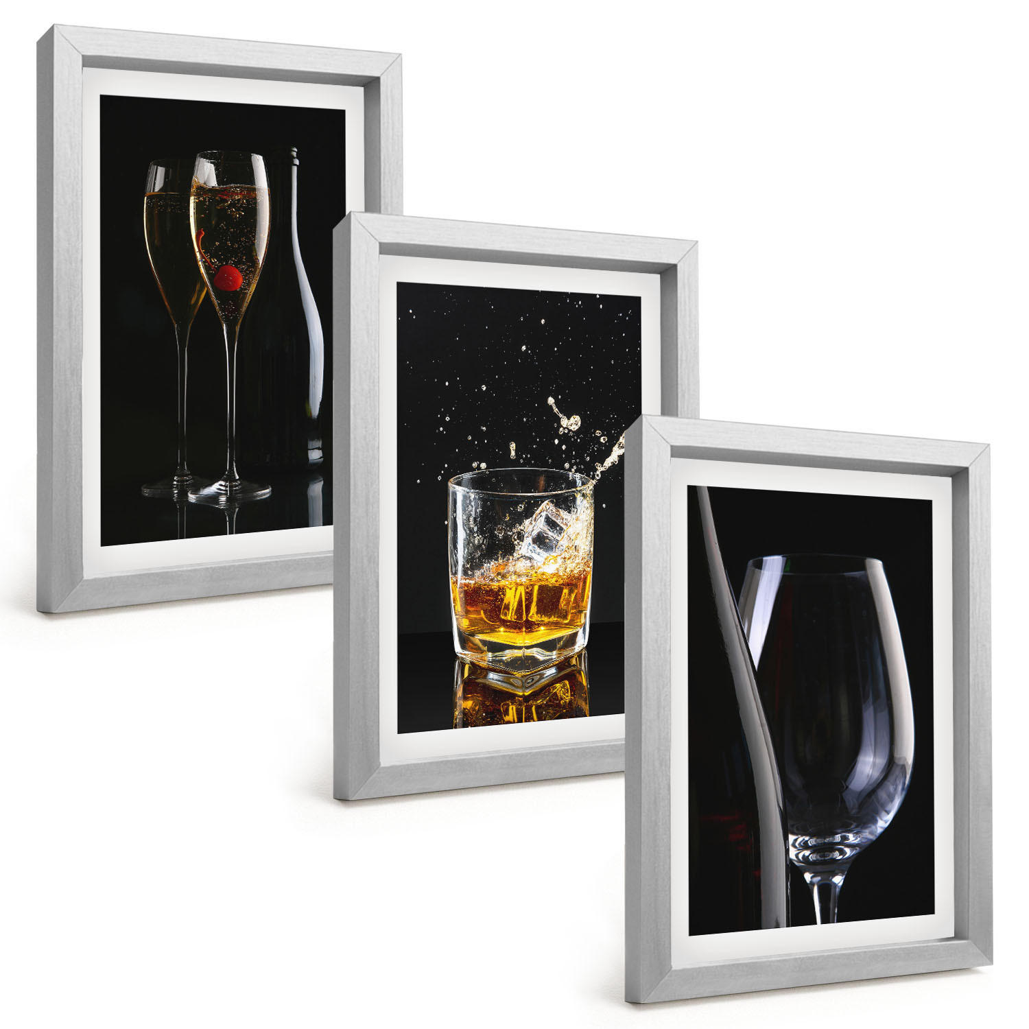 Tulup Bilder Silber 20x30 cm