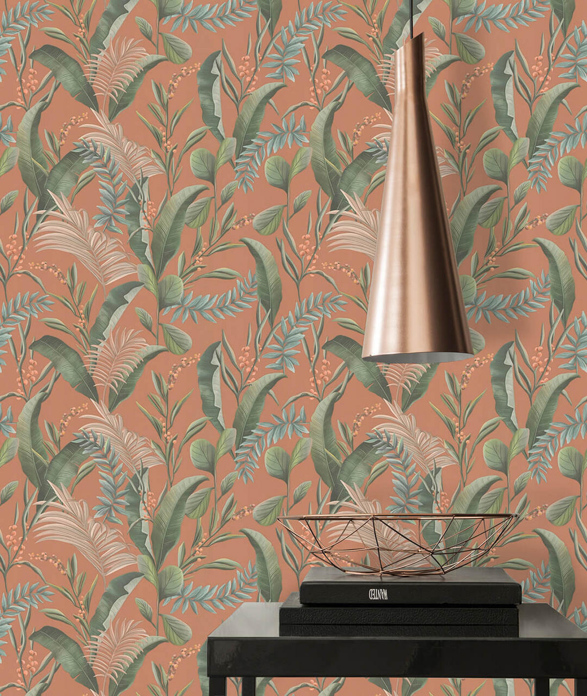 VLIESTAPETE Bunt 53/1005 cm - Kupferfarben, Textil (53/1cm) - KUNSTLOFT