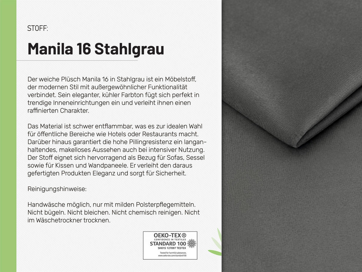ECKSOFA Nolani mit Schlaffunktion & Bettkasten – Modern & Bequem - Grau, Kunststoff (248/145cm) - Homesy