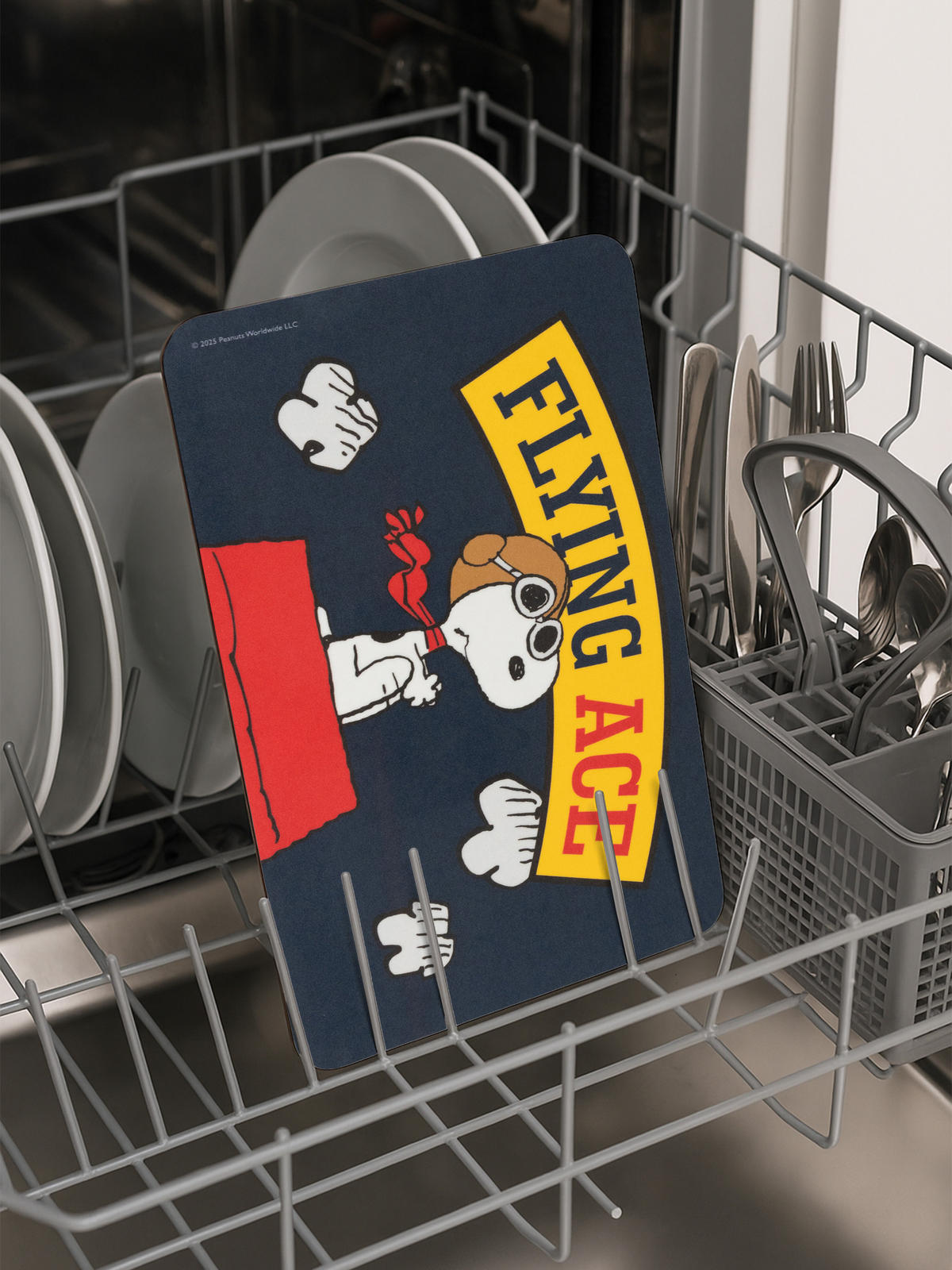 BRETTCHEN The Peanuts Snoopy Flying Ace Schwarz 14,5 x 23,5 cm - Blau, Kunststoff (14.5/23.5cm) - United Labels