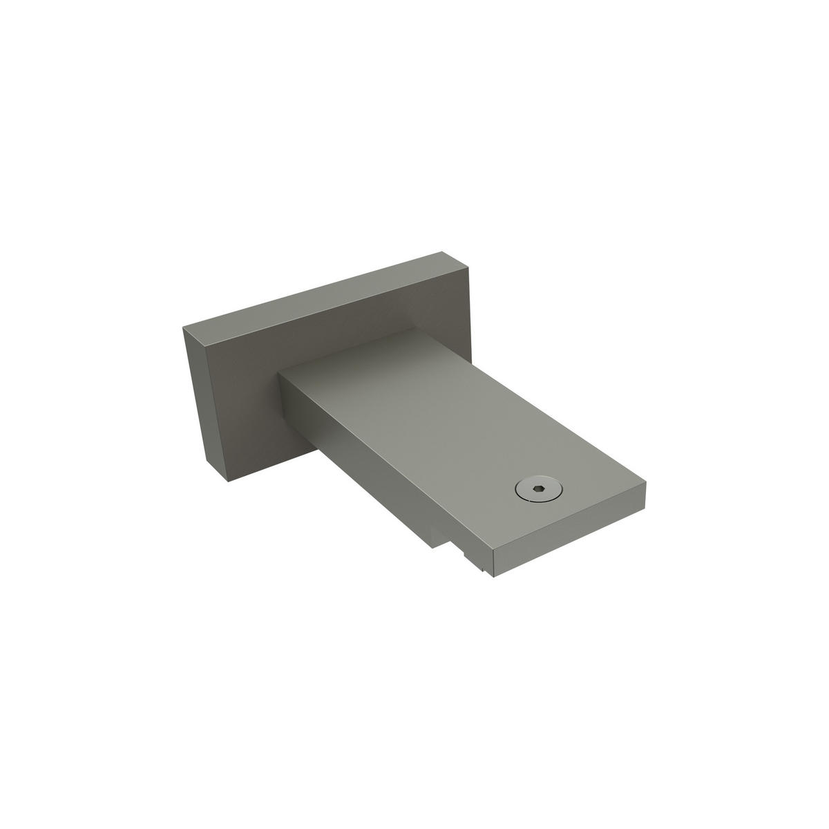 TRÄGER FÜR GARDINENSTANGEN INNENLAUF 20x20 mm, Quadline 1-läufig, Satin-Silber - Silberfarben, Metall (9.1/3.2/6.6cm) - INTERDECO