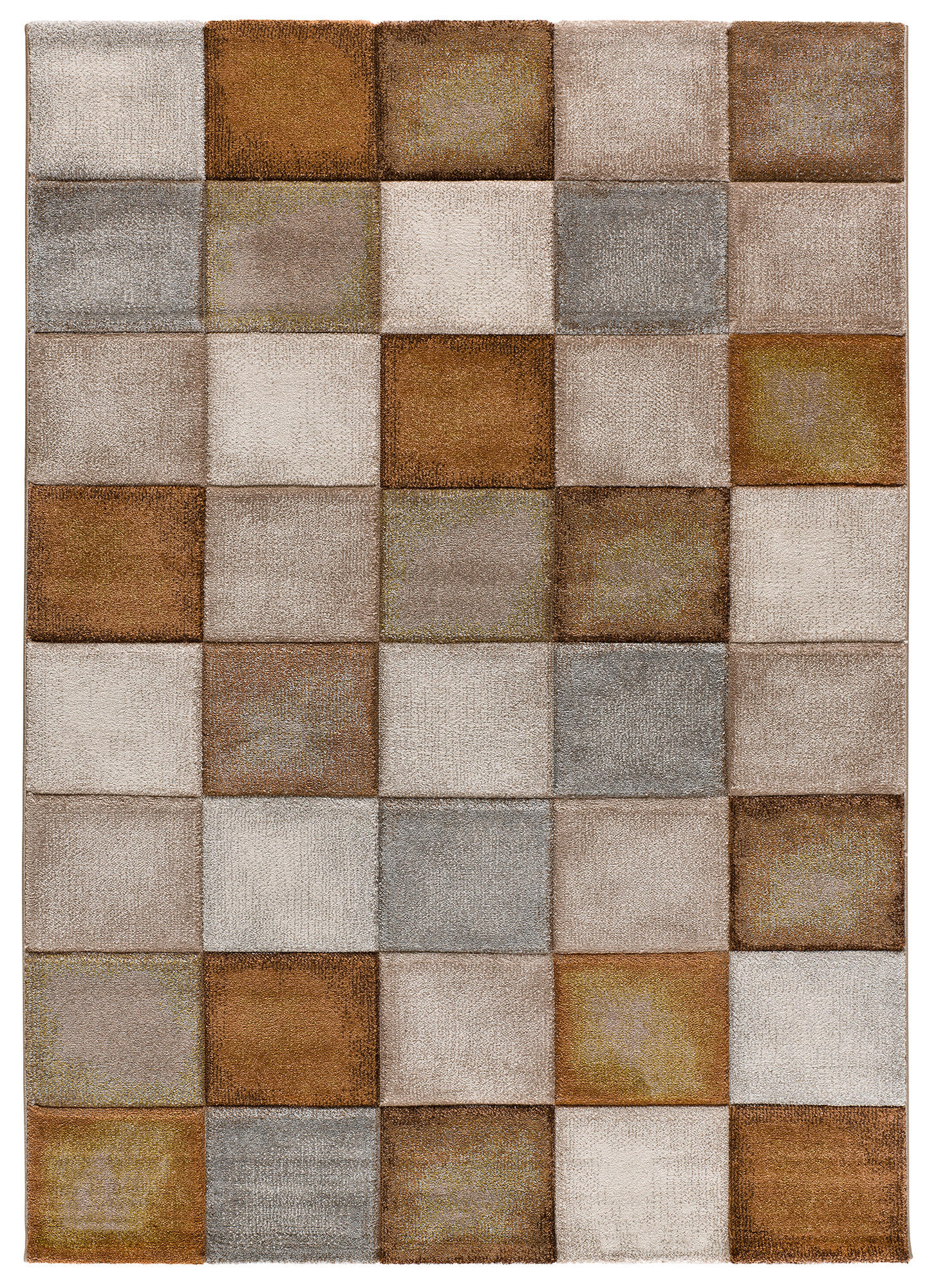 WEBTEPPICH Rostfarbe Lena 120/170 cm - Currygelb, Naturmaterialien/Textil (120/170cm) - Atticgo