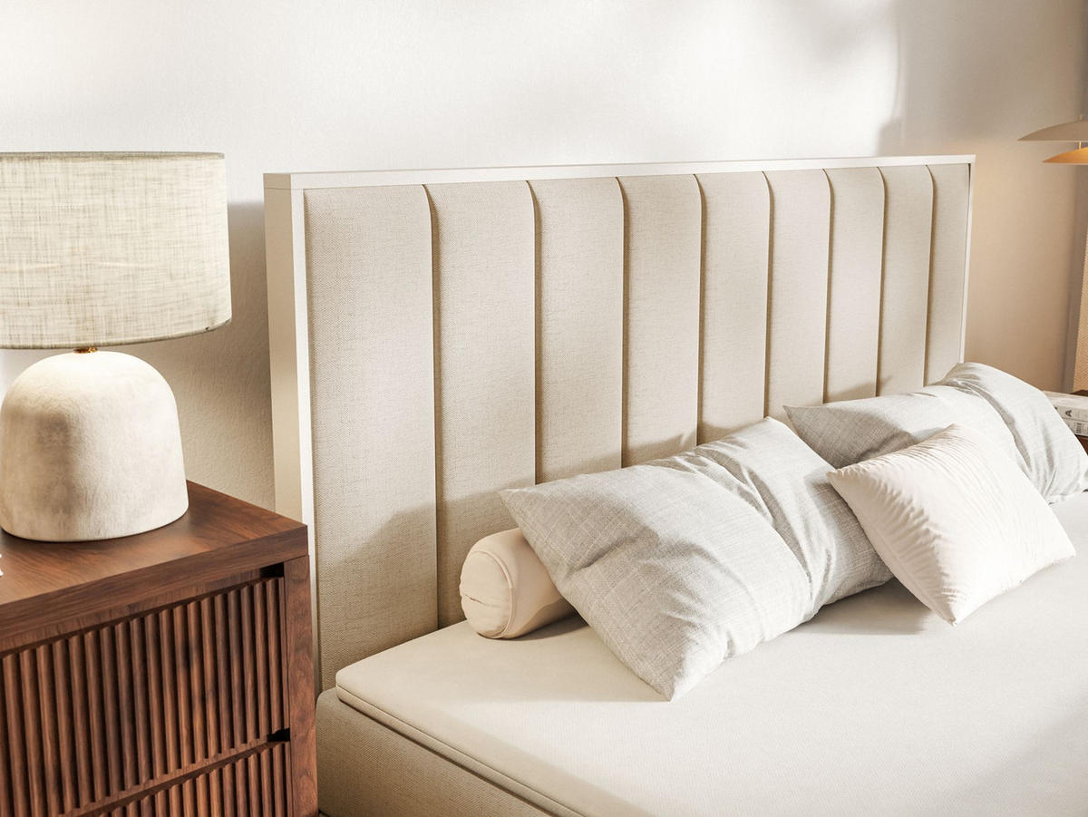 BOXBETT Togents Beige Chenille hydrophob 140x200 cm - Beige, Textil (140/200cm) - Selsey