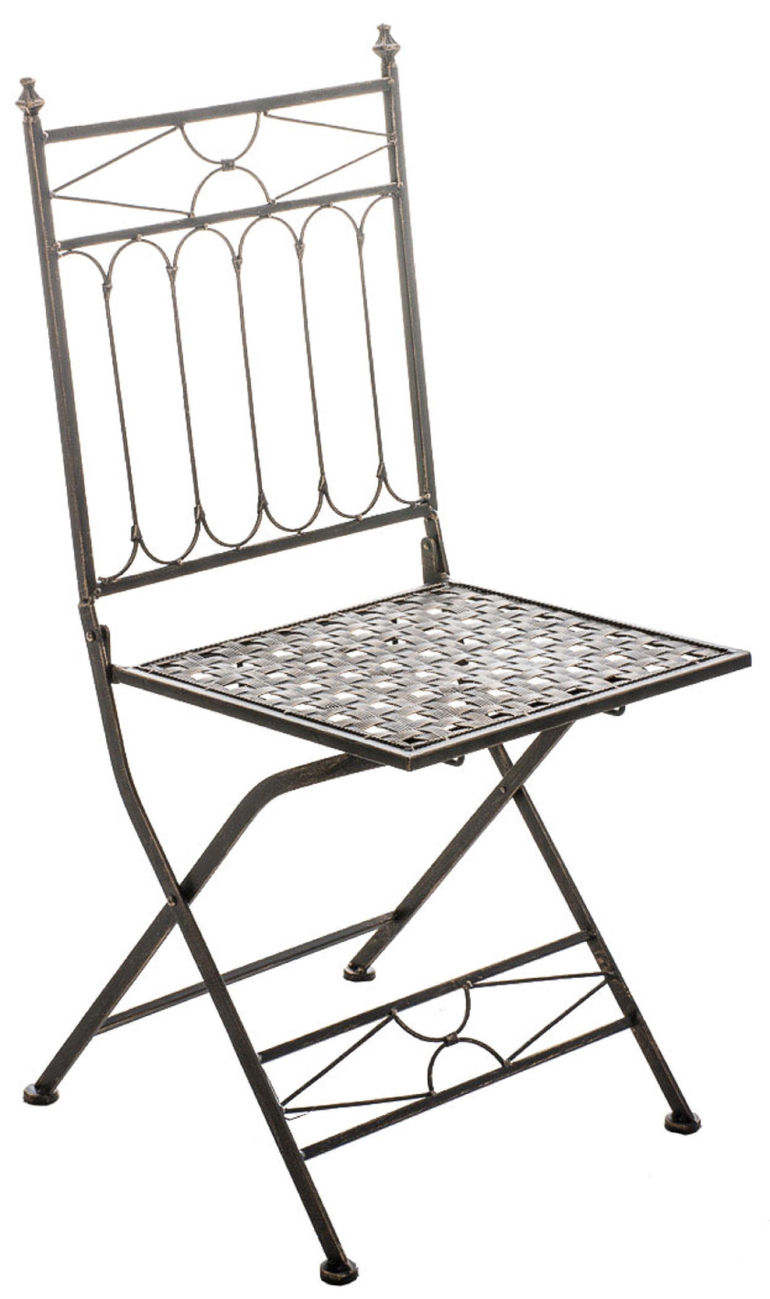 KLAPPSTUHL Asiri - 2er Set - bronze - Braun, Metall (40/43/95cm) - TPFLiving