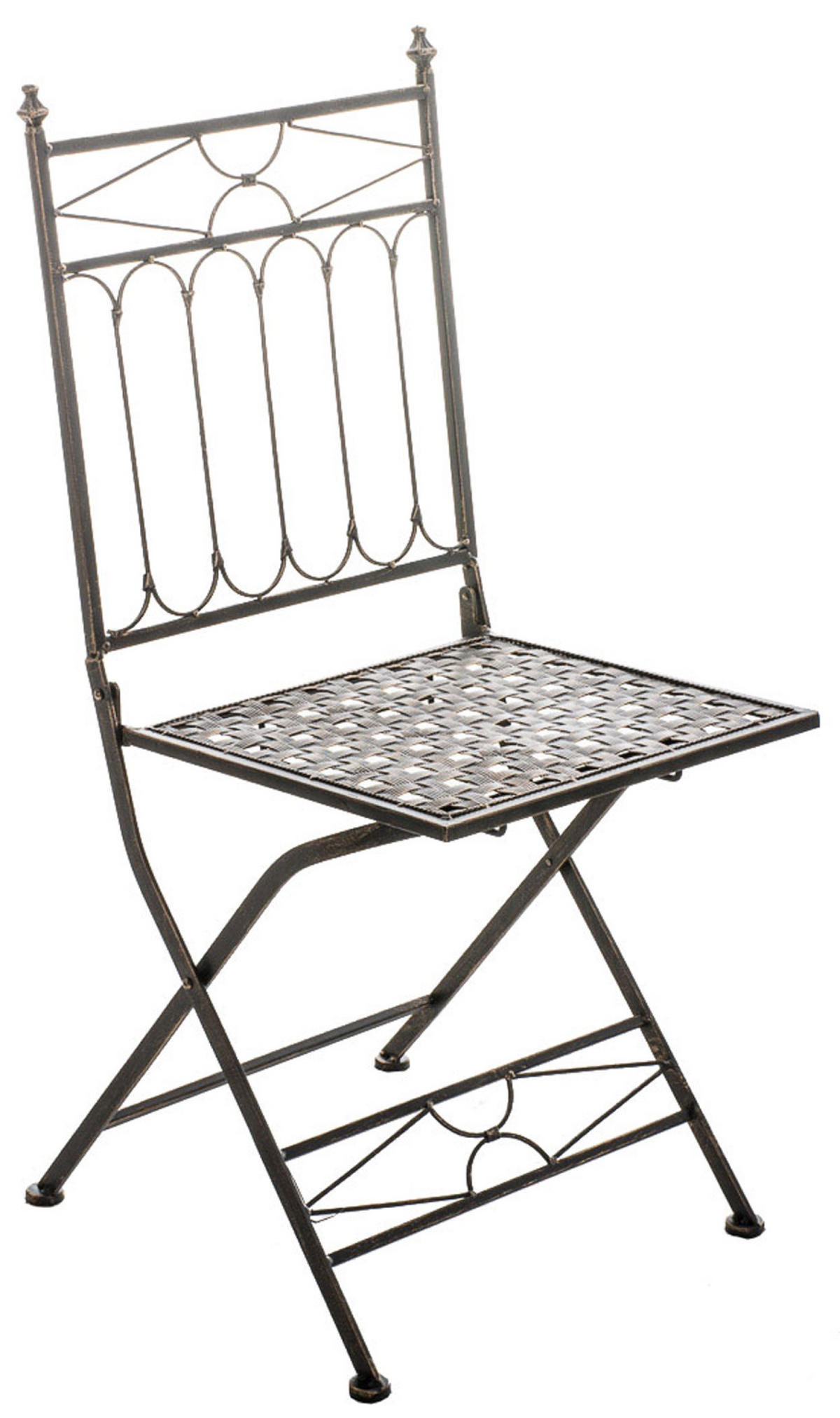 KLAPPSTUHL Asiri - 2er Set - bronze - Braun, Metall (40/43/95cm) - TPFLiving