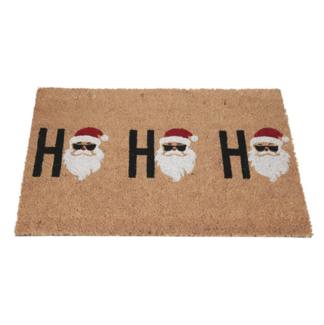 FUSSMATTE Kokosfaser Weihnachtsmann 59/39 cm - Braun, Naturmaterialen (39/59cm) - Home Styling Collection