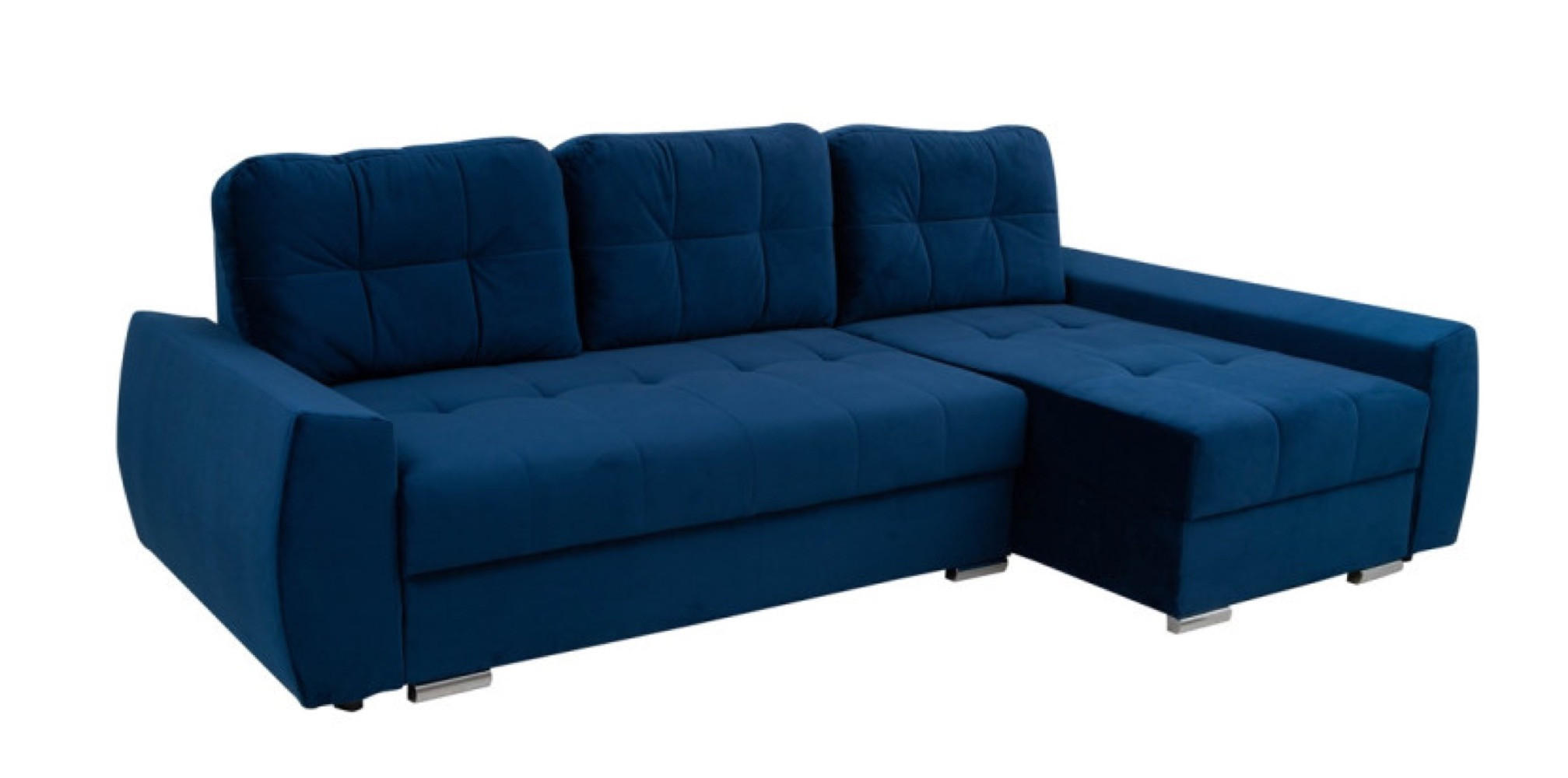 ECKSOFA Granat URAL Mit Schlaffunktion Rechts - Blau, Textil (151/250cm) - Sepro Meble