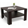 COUCHTISCH NIEDRIG EX3 Wenge 68/68/41 cm - Wengefarben, Holzwerkstoff (68/68/41cm) - Matkam Möbel