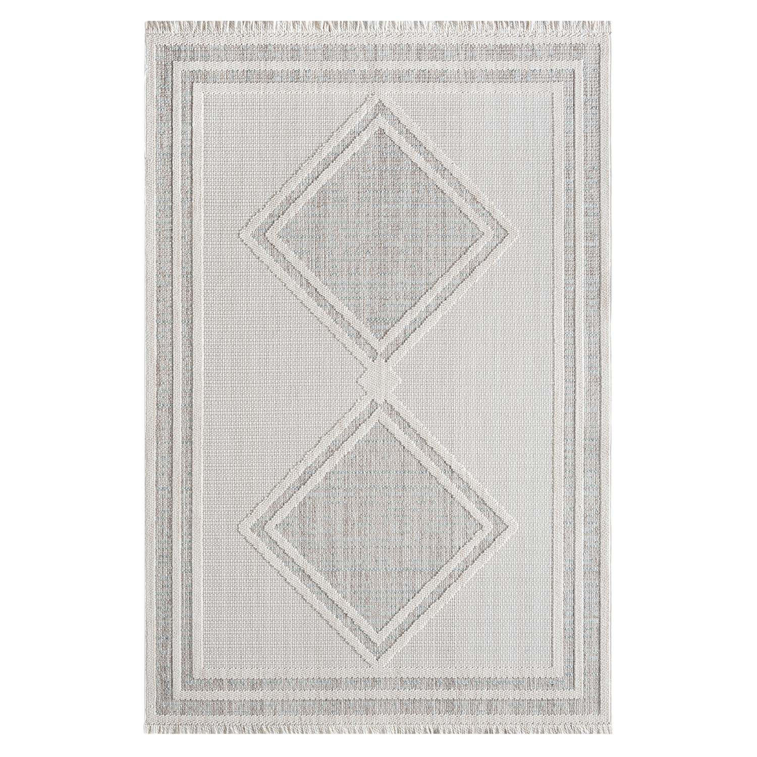 KURZFLOR-TEPPICH Lindo 8853 Grün 80x150 cm - Grau/Grün, Textil (80/150cm) - carpet city