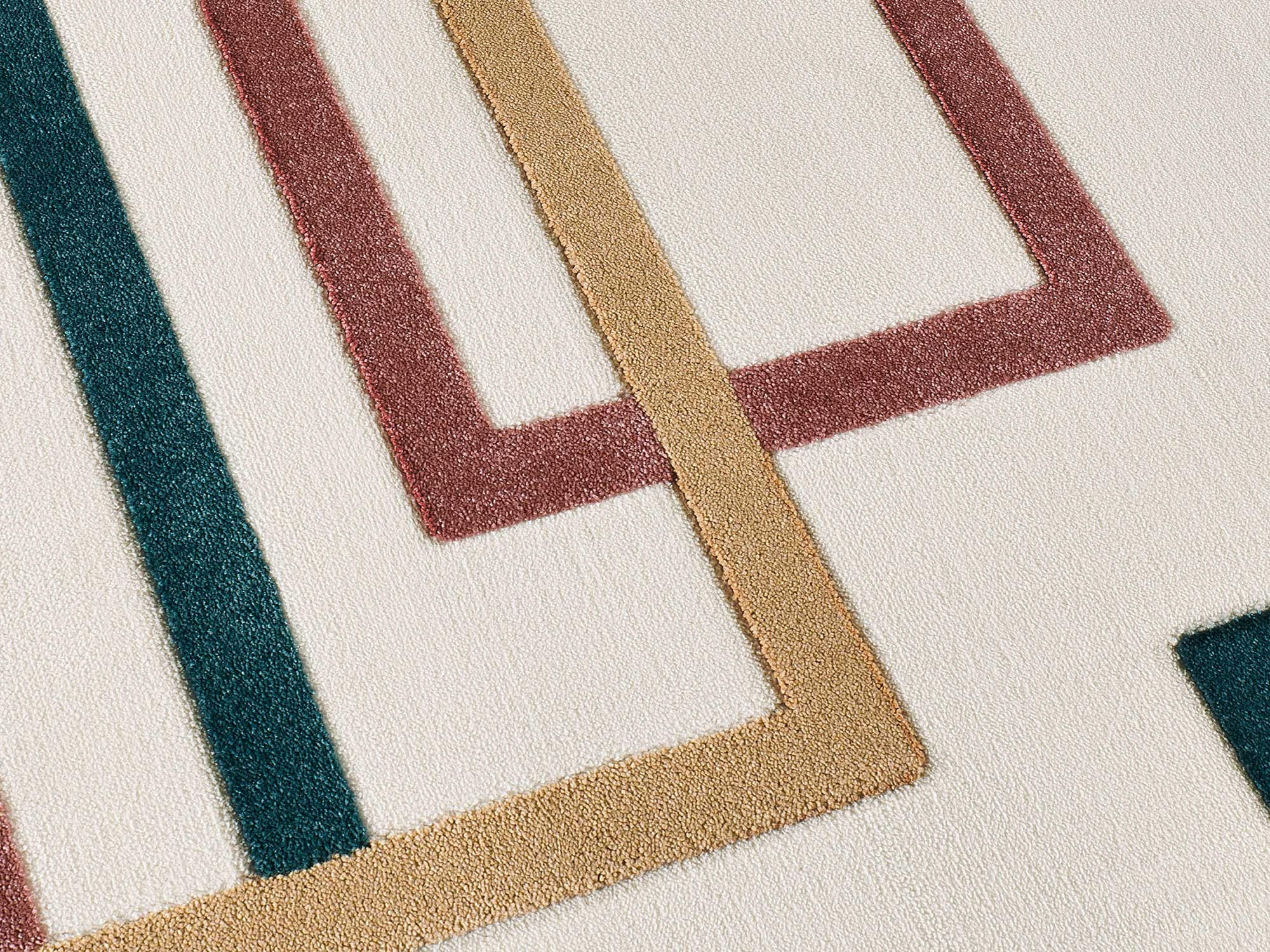 WEBTEPPICH mit geometrischem WeißKarisma 160/230 cm - Blau/Multicolor, Naturmaterialien/Textil (160/230cm) - Atticgo