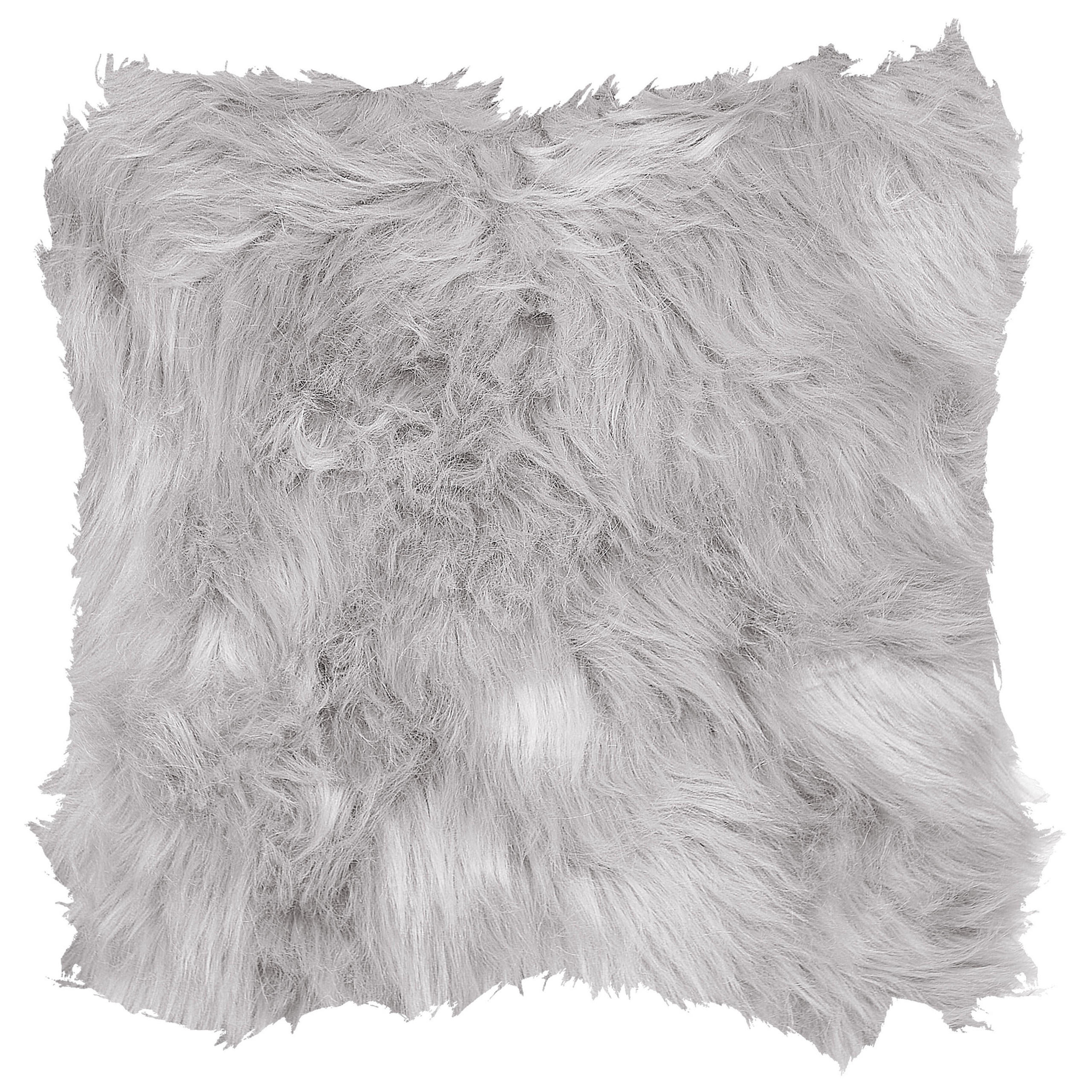 DEKOKISSEN 2er-Set Hellgrau 45/45 cm Lubha - Hellgrau, Textil (45/45cm) - Beliani