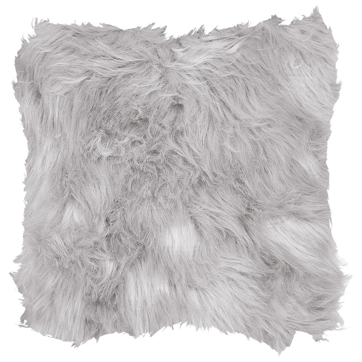 DEKOKISSEN 2er-Set Hellgrau 45/45 cm Lubha - Hellgrau, Textil (45/45cm) - Beliani