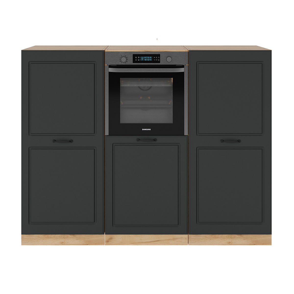 Honigeiche/Anthrazit, Holzwerkstoff (180/81.6/46cm) - Vicco