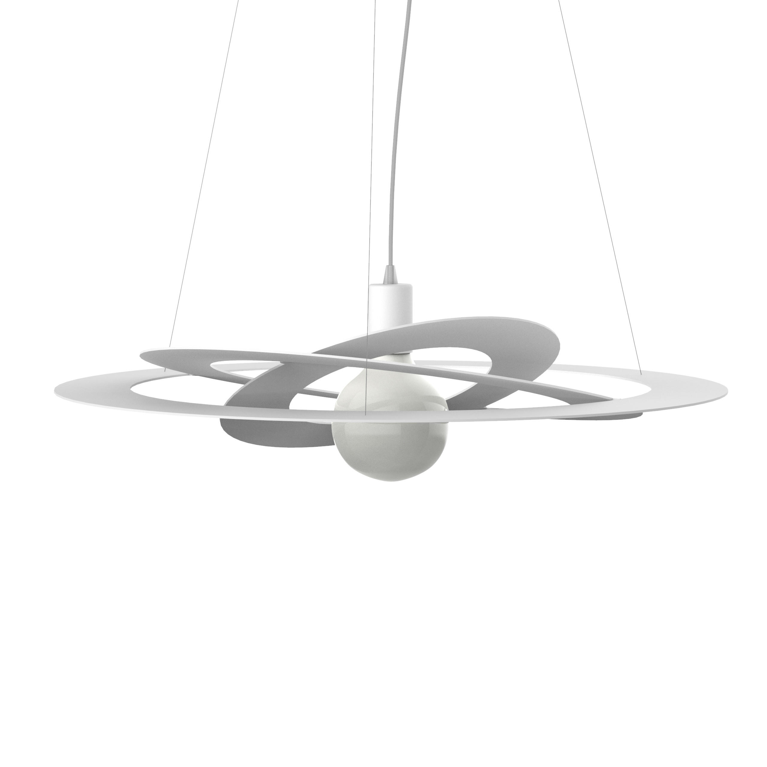 HÄNGELEUCHTE - Weiß, Metall (60/60/27cm) - Lumicom