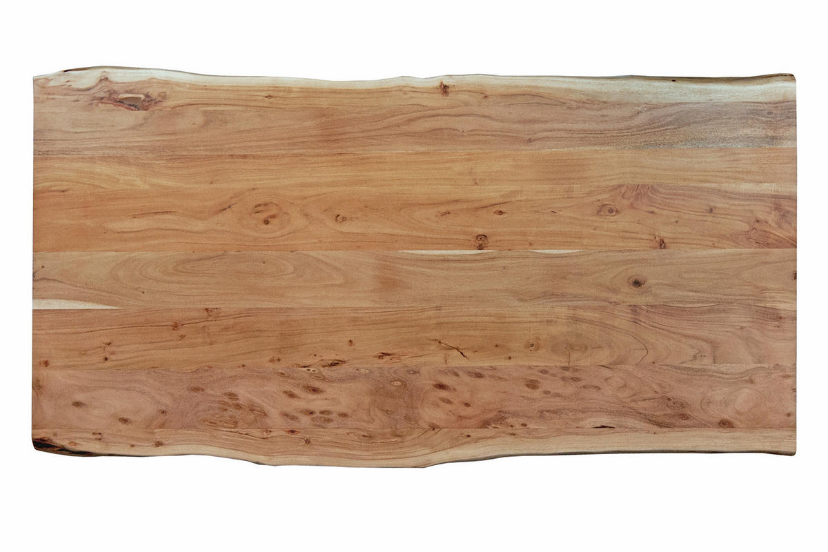 ESSTISCH CALI - Beige/Schwarz, Holz/Metall (100/300/77cm) - SAM