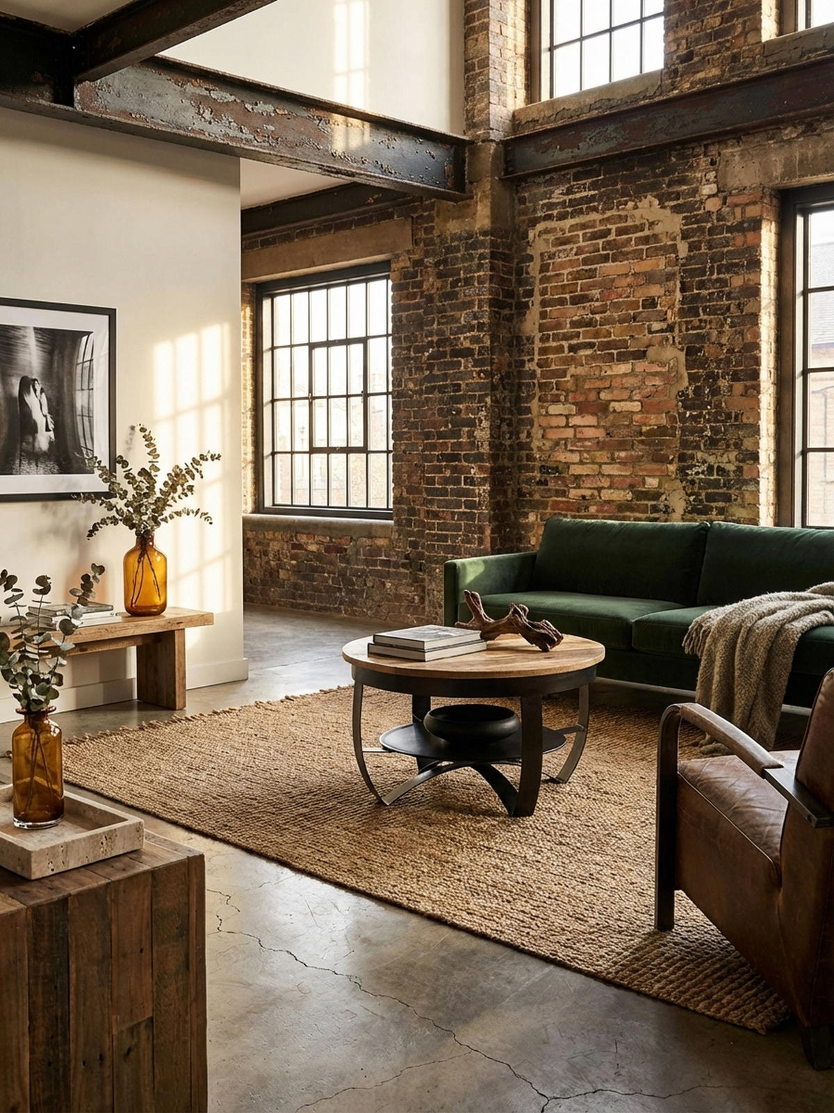 COUCHTISCH in Braun/Schwarz, Industrieller Stil, aus Recyceltem Mango-Massivholz - Schwarz, Holz/Metall (60/60/34cm) - KADIMA DESIGN