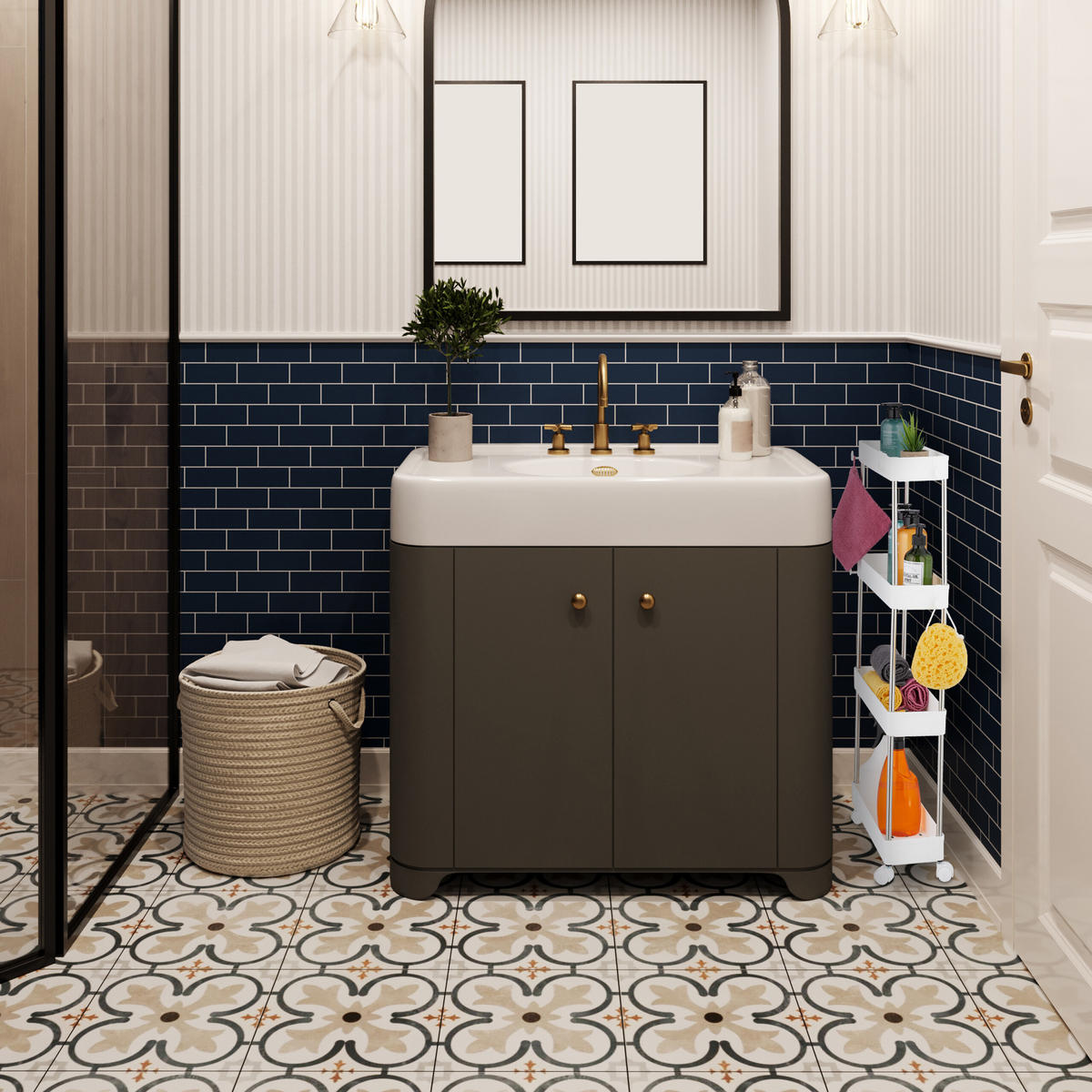 biela, kov/plast (41.5/88/14.5cm) - Relaxdays