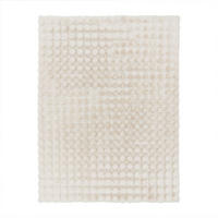 HOCHFLORTEPPICH Rauten Creme 120 x 160 cm - Creme, Kunststoff (120/160cm) - TT Home