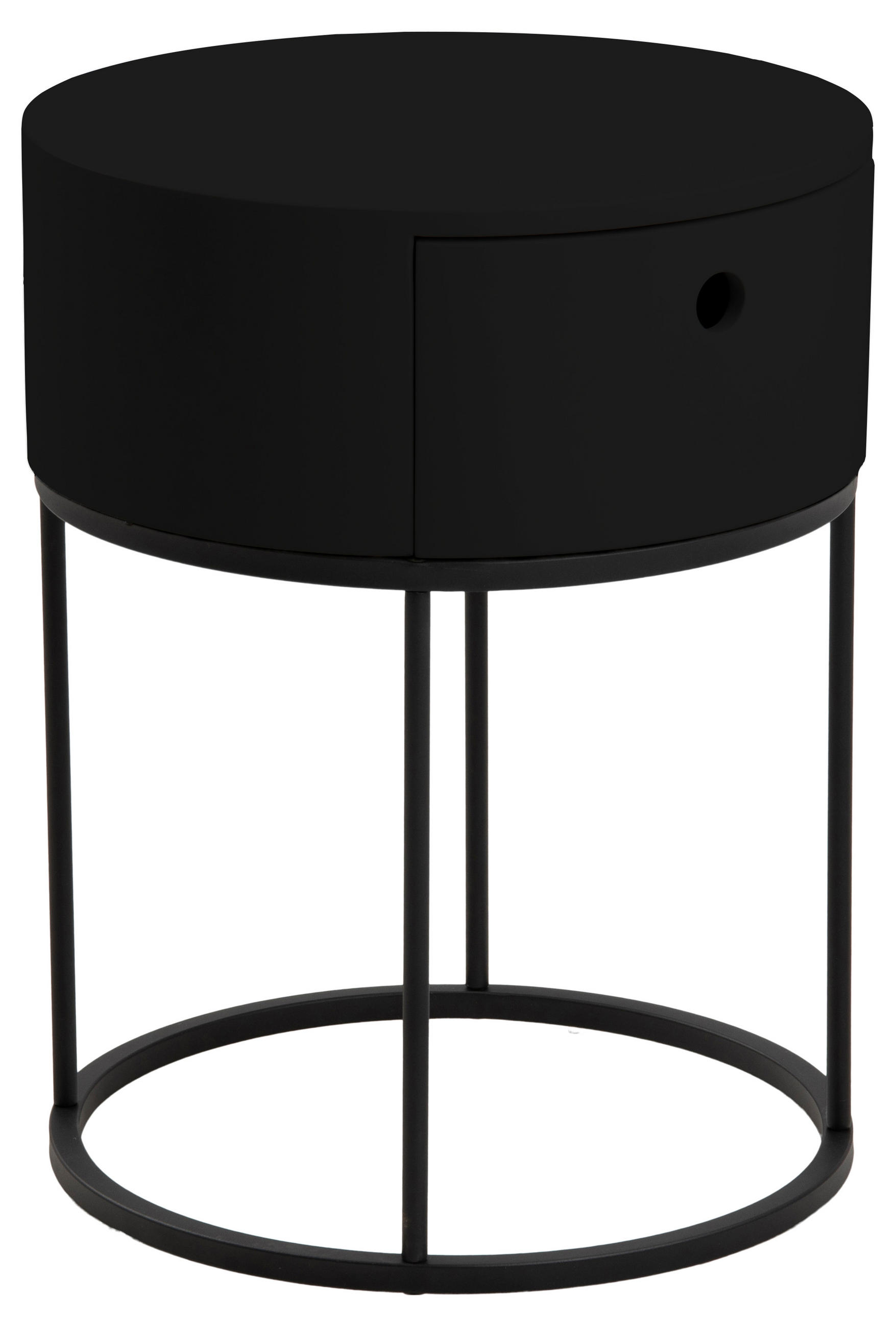 NACHTSCHRANK schwarz - Schwarz, Holzwerkstoff (40/51/40cm) - ebuy24