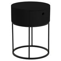 NACHTSCHRANK schwarz - Schwarz, Holzwerkstoff (40/51/40cm) - ebuy24