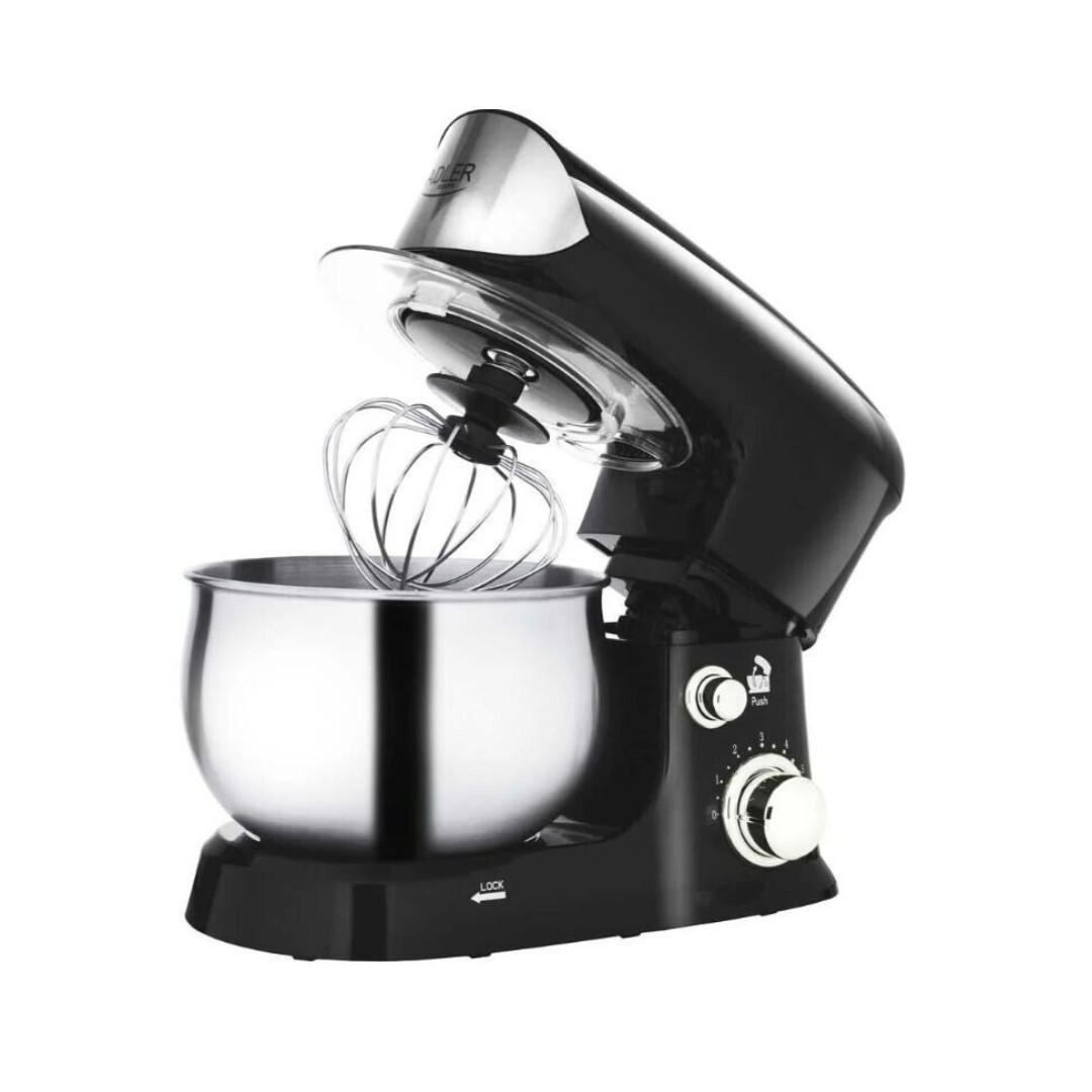 KÜCHENMASCHINE AD4226b 3L Schwarz Edelstahl - Silberfarben/Schwarz, Kunststoff/Metall (32/28/22cm) - Adler